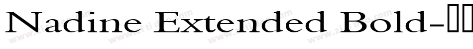 Nadine Extended Bold字体转换